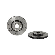 Disc frana Brake disc BREMBO Xtra 1pcs Drilled front  L/R outer diameter 281 mm thickness 26 mm ALFA ROMEO MITO FIAT BRAVO II STILO TIPO LANCIA DELTA III 1.1-2.4 01.88-10.18 BREMBO 09.5180.3X