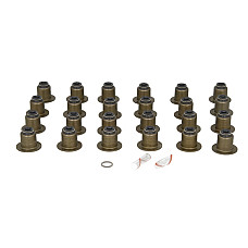 Set garnituri, ax supape Valve stem gasket/seal set CITROEN C5 III C6 JAGUAR S-TYPE II XF I XJ LAND ROVER DISCOVERY III DISCOVERY IV RANGE ROVER SPORT I PEUGEOT 407 607 2.7D/3.0D 06.04- ELRING EL505690