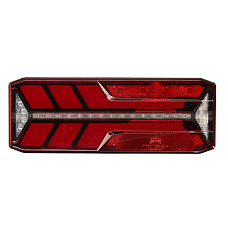 Stop spate Rear lamp R ECOLED III LED 24V with indicator with fog light reversing light with stop light parking light triangular reflector dynamic indicator connector: 4x 2PIN/ASS2 7PIN SMCG ASPOCK A25-4122-021