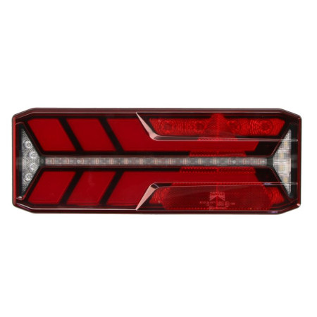Stop spate Rear lamp R ECOLED III LED 24V with indicator with fog light reversing light with stop light parking light triangular reflector dynamic indicator connector: 4x 2PIN/ASS2 7PIN SMCG ASPOCK A25-4122-021