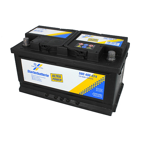Acumulator Pornire Acumulator CARTECHNIC 12V 80Ah/740A ULTRA POWER R+ borna standard 315x175x175 B13 - flansa de montare 10.5 mm pornire CARTECHNIC CART580406074