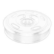 Fulie curea, arbore cotit Crankshaft pulley CHEVROLET AVEO TRAX OPEL ADAM ASTRA J ASTRA J GTC MERIVA B MOKKA / MOKKA X 1.2-1.4LPG 12.09- OE OPEL 55574772