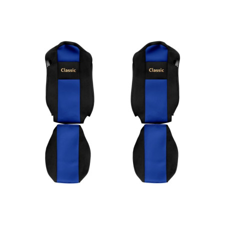 Husa scaun Huse pentru scaune Classic albastru material velours serie CLASSIC centura de siguranta a pasagerului asamblata in scaun centura de siguranta a soferului asamblata in scaun scaune cu tetiere int F-CORE F-CORE PS31 BLUE