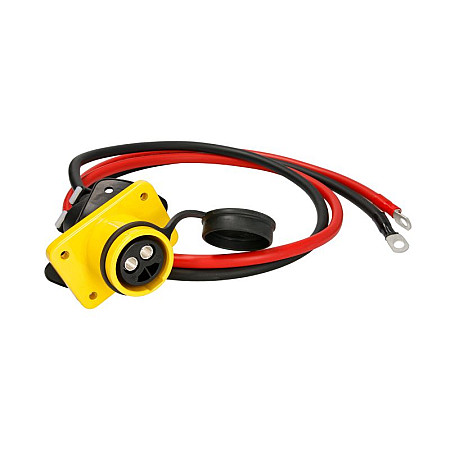 Cabluri de pornire Emergency start cables length 15m NATO socket no nut ring spanner M10 with seal colour yellow TRUCKLIGHT EC SO35 2 Y B NAK 15M