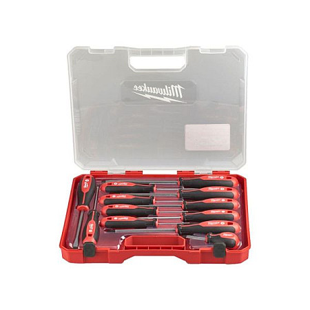 Surubelnite, biti Set of screwdrivers 12 pcs Phillips screwdrivers / Pozidriv PZ screwdrivers / screwdrivers / slotted screwdrivers packaging: plastic box MILWAUKEE 4932472003