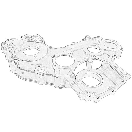 Acoperire carcasa distribuie Capac distributie PERKINS PERKINS 3716C581