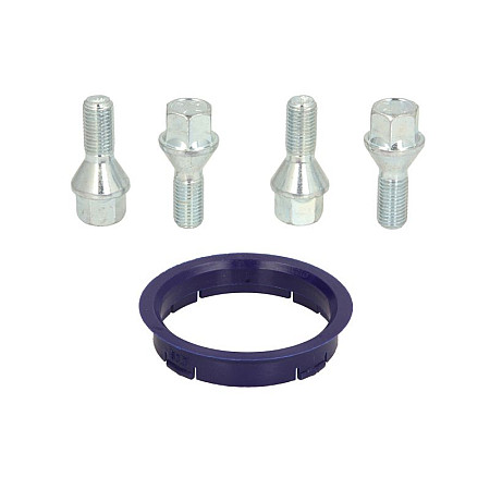 Trusa de montare a jantei de aliaj Fitting kit FZ06 63.3-58.1 B C19B26 60 cone M12x125 L26 1 kit / 1 wheel - 4 holes ITWHEELS ITW49086