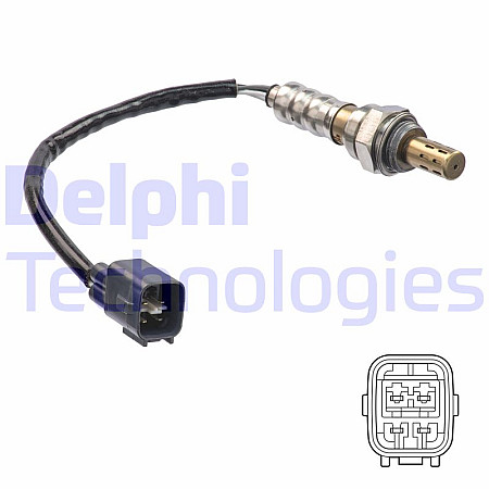 Sonda lambda 230mm SUZUKI BALENO TOYOTA URBAN CRUISER VERSO S YARIS YARIS/HATCHBACK 1.2/1.3/1.33 11.08- DELPHI ES21176-12B1