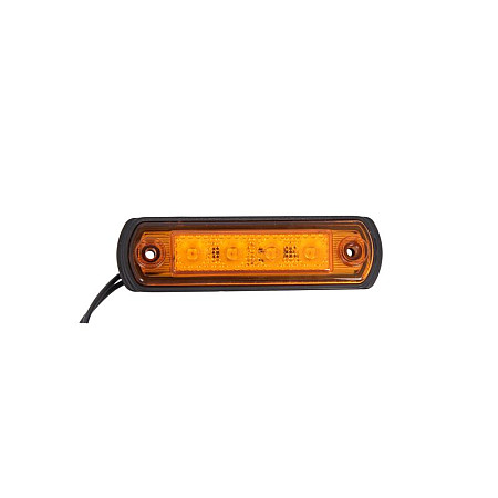 Lampa gabarit Outline marker lights L/R orange LED height 31mm width 110mm depth 185mm surface hose length 250 12/24V TRUCKLIGHT SM-UN059