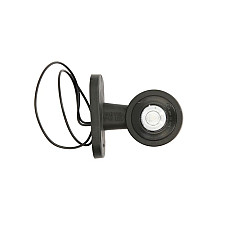 Lampa gabarit a fost condus lampa de pozitie la stanga pe bratul scurt alb-rosu 12-24V WAS 134L W21.1