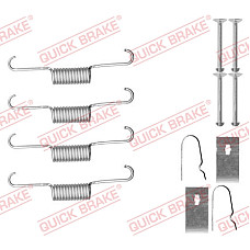 Set accesorii, saboti frana parcare Set de montaj pantofi de frana AKEBONO HONDA ACCORD VIII 2.0/2.2D/2.4 06.08- QUICK BRAKE QB105-0884