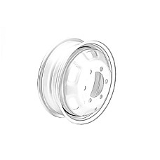 Janta otel camion 5.00x16 6x170 ET: 115 Janta din otel otel Argintiu OE IVECO 504003566