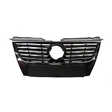 Grila radiator Grila frontala emblema mare garnituri cromate crom/negru VW PASSAT B6 1.4-3.6 03.05-10.11 -07.10 BLIC 6502-07-95409910P