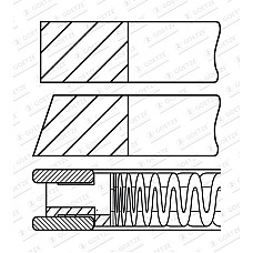 Set segmenti piston 78 STD 12 12 2 EN piston NISSAN CUBE JUKE MICRA C+C III MICRA III NOTE NV200 NV200 / EVALIA QASHQAI I SENTRA VII TIIDA VERSA I 1.6/1.6LPG 05.05- GOETZE 08-437700-00