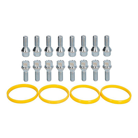 Trusa de montare a jantei de aliaj Fitting kit G 72x651 B M12x125x28 K17 1 kit / 4 wheels - B/N qty 16 MAK MAK 8000000651