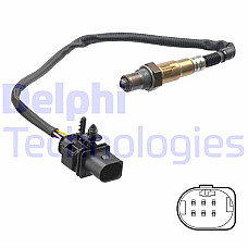 Sonda lambda 501mm ALFA ROMEO 159 166 GIULIETTA SPIDER FIAT BRAVO II DOBLO DOBLO CARGO DUCATO LINEA PUNTO EVO LANCIA DELTA III OPEL COMBO TOUR 1.6D-2.4D 04.02- DELPHI ES21247-12B1