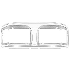 Rama, far Headlamp cover JOHN DEERE 2054 5070M 2WD 5070M 4WD 5080M 2WD 5080M 4WD 5080R 5090M 2WD 5090M 4WD 5090R 5100M 2WD 5100M 4WD 5100R 5620 5720 5820 6020 6120 6120 L 6130 OE JOHN DEERE L155768-JD