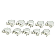 Colier furtun Metal clamp worm gear 10pcs width 10 mm max diam 18mm diameter 16-18 mm material: soft steel steel type: W1 normal Mini-Clip MIKALOR OSM 03010608 10SZT