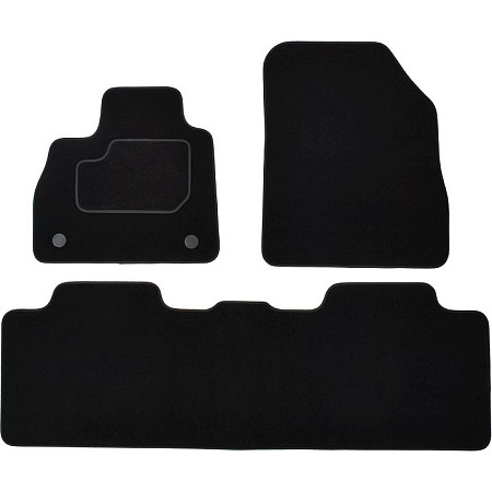 Covoras podea textil Floor mats Velours 3 pcs front/rear set colour neagra RENAULT ESPACE V 02.15- Delivery van 5 places MAMMOOTH MMT A041 RNT186 PRM 01