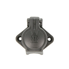 Dulie Plug-in socket DIN 72575 number of pins/number of active pins 4 6/12/24V twisted with a flap JAEGER 151035EJ