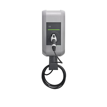Dispozitiv de incarcare ca, vehicul electric AC charger Wall-mount charger P30 b-series 98158 phases quantity: 1 46kW colour: grey cable type 1 98158 KeContact P30 b-series EN Type1-4m Cable 46kW-RFID KEBA KC-P30-EC130112-00R