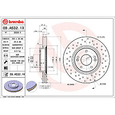 Capac roata Brake disc BREMBO Xtra Drilled front  L/R outer diameter 300 mm thickness 28 mm  HYUNDAI I30 I40 I I40 I CW IX35 SONATA V SONATA VI TUCSON TUCSON/SUV 1.4-Electric 06.04- BREMBO 09.A532.1X