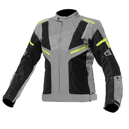 Jachete textile Jackets touring SPYKE AIRMASTER colour neagra/fluorescent/grey/yellow size 48 SPYKE 120650/10405/48