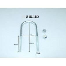 Brida arc Leaf spring shackle 180mm M12  HYUNDAI H-1 H-1 / STAREX 2.4/2.5D 06.97-12.07 LS GERMANY 810180-LS