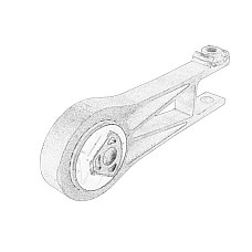 Suport motor Engine mount rear L CITROEN JUMPER FIAT DUCATO PEUGEOT BOXER 3.0CNG/3.0D 04.06- OE FIAT 1352888080