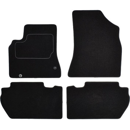 Covoras podea textil Floor mats Velours 4 pcs front/rear set colour neagra CITROEN BERLINGO MULTISPACE 04.08- Van 5 places MAMMOOTH MMT A041 CIT50 PRM 01
