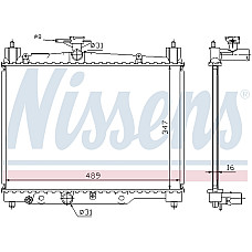 Radiator, racire motor Radiator motor  TOYOTA YARIS 1.0/1.3 NISSENS NIS 64789A