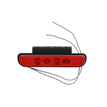 Stop spate STOP lamp with wire 250mm 24V JCB 1008810COBO