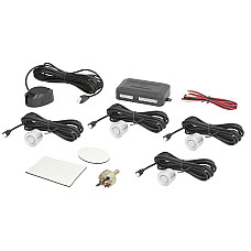 Set sensor parcare Parking sensor set CP7S rear 4 pcs horn colour: silver sensor diameter: 215 mm compatible with towing tongue: yes 12 V possibility of painting M-TECH MMT O158 CP7S