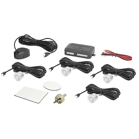 Set sensor parcare Parking sensor set CP7S rear 4 pcs horn colour: silver sensor diameter: 215 mm compatible with towing tongue: yes 12 V possibility of painting M-TECH MMT O158 CP7S