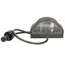 Iluminare numar de circulatie Licence plate lamp REGPOINT glass colour: neagra hose length: 500mm ASPOCK A36-3007-007