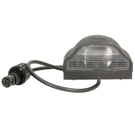 Iluminare numar de circulatie Licence plate lamp REGPOINT glass colour: neagra hose length: 500mm ASPOCK A36-3007-007