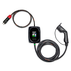Dispozitiv de incarcare ca, vehicul electric AC charger EVSE mobile charger EMONE One phases quantity: 1 37kW colour: neagra cable type 2 EMONE One v1 / 36 kW ELECTROMOBILITY.ONE EMONE_AC_001