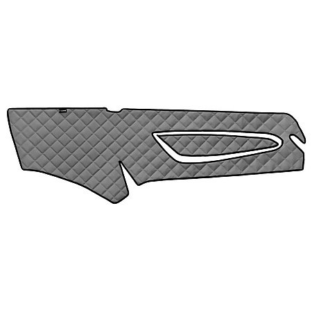 Material pentru plansa de bord Dashboard mat grey ECO-leather quilted ECO-LEATHER Q SCANIA LPGRS 09.16- F-CORE F-CORE FD14 GRAY