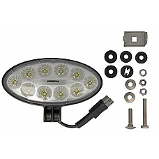 Lumina de lucru Lampa de lucru LED 12/24V 28W 2200lm numar elemente LED: 10 lungime: 176mm inaltime: 87mm adancime: 86mm cu conector Deutsch cu sirma de 05 m unghi de distributie a luminii 60 grade WESEM CRV1C.52702