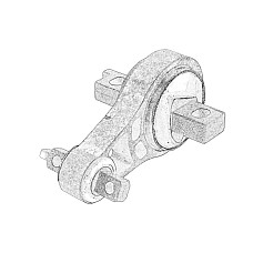 Suport motor Engine mount rear L ALFA ROMEO 159 BRERA SPIDER 1.9-3.2 09.05-11.11 OE FIAT 50502602