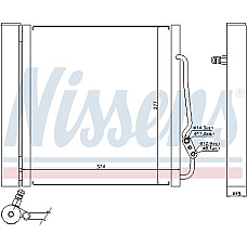 Condensator, climatizare Nissens de racire al Nissens 0001632V003 Klim. cu uscator MCC-ul inteligent CDI 0.8 799 Klima 11/99> NISSENS NIS 94543