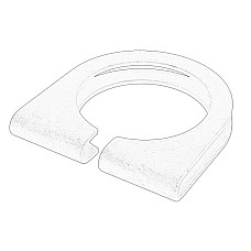 Colier, sistem de esapament Exhaust system clasp 65mm-68mm aluminium IVECO OE IVECO 5802082039