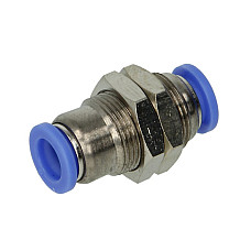 Cap de cuplare Montare TEKALAN Bulkhead/drept metal cantitate: 1buc cu piulita RECTUS RQSS 80