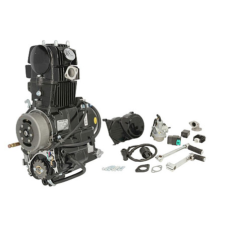 Motor complet JH125 1P52FMI complete engine piston diameter 54 mm. manual clutch the set contains: a carburetor a regulator CHINSKI SKUTER/MOPED/MOTOROWER/ATV 4T INPARTS IP000518
