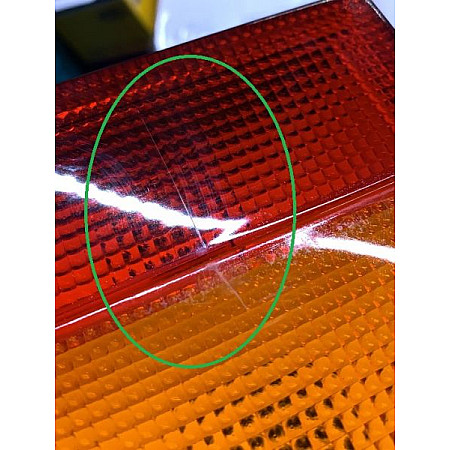 Stop spate Rear lamp R scratched glass  DAF 65 65 CF 75 75 CF 85 85 CF 95 95 XF CF 65 CF 75 CF 85 DB F 1500 LF 45 LF 55 SB XF 105 XF 95 IVECO EUROCARGO I-III EUROSTAR 01.74- TRUCKLIGHT TL-MA001R WYP