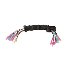 Set de reparat cabluri, haion Fir de cablu Cu furtun lichid de spalare parbriz pentru capacul portbagajului 250mm numar pini: 10 cu capac cu furtun Stanga VW GOLF IV 1.4-3.2 08.97-06.05 SENCOM SEN1510401SC