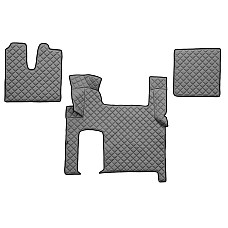 Covor compartiment picioare F-CORE doua sertare pe intregul etaj cantitate in set 3 szt. material - piele matlasata eko culoare - gri transmisie automata MAN TGX I 06.06-09.21 F-CORE F-CORE FL06 GRAY