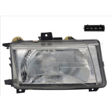 Far Lampa frontala Stanga H4 electric mecanic fara motoras culoare insert: argintiu VW CADDY II CADDY II/MINIVAN POLO POLO III CLASSIC TYC TYC 20-6154-05-2