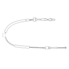 Cablu shimbator viteze Gearshift level cable R selecting gears FIAT 500L 0.9 09.12- OE FIAT 55250126