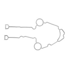 Garnitura capac, distributie Timing gear cover gasket CHRYSLER 300 C 300C ASPEN ASPEN HYBRID DODGE CHALLENGER CHALLENGER SE CHALLENGER SRT8 CHARGER DURANGO MAGNUM RAM 5.7/6.1/6.4 11.03- CHRYSLER 53021521AD